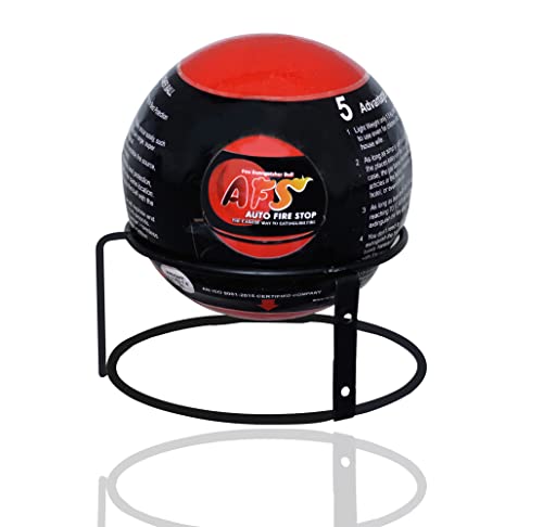 Image of Fire Extinguisher Ball | Quick Fire Off Ball | Automatic Fire Extinguishing Fire Suppression Device with Stand & User Manual Ideal for Multipurpose Uses