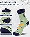 Kyopp 10 Paar Socken Kinder Jungen Kindersocken Dinosaurier Cotton Socks 33-37