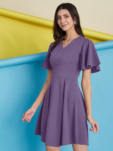 Robe une pièce en Lycra stretch Selvia coupe évasée - 3