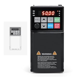 DEWIN Azionamento a Frequenza Variabile 2.2KW 380V VFD Inverter Convertitore di Frequenza VFD 380V Ingresso Trifase,Uscita Trifase(Modello di Fabbrica:MS500-4T-2.2G)