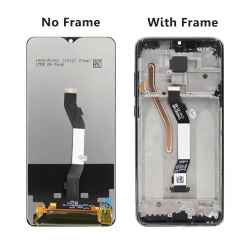 Écran LCD de rechange pour Redmi Note 8 Pro bloc tactile complet avec châssis vert