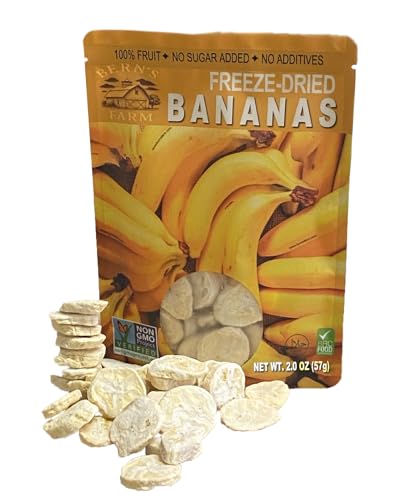 Freeze-Dried Banana Chips – Healthy, Gluten-Free, No Sugar Added, Crispy
