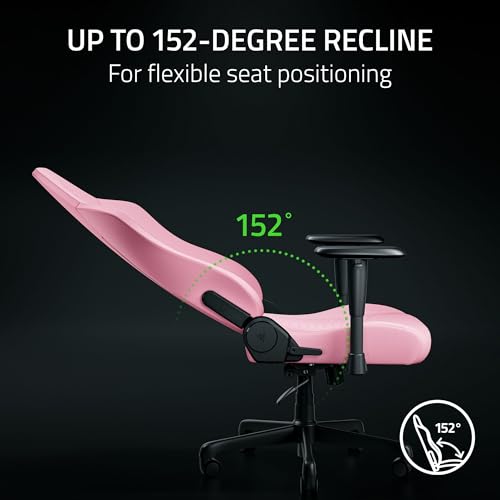 Razer Iskur V2 X NewGen Ergonomic Gaming Chair — Built-in Lumbar Support, Cooltouch Gen-2 EPU Leather, Ultra-Wide Seat Base, Adjustable 152 Degree Recline, Foam Cushions — Quartz - Image 7