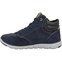 Geox Men's J Xunday Boy Ankle Boots, Navy Black, 13 UK Child (32 EU)