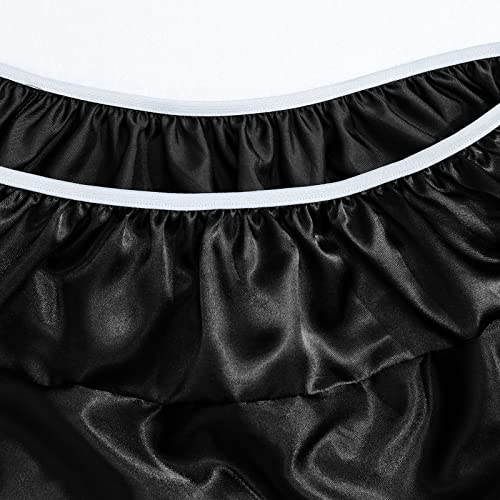 Image of SiinvdaBZX Satin Bassinet Sheets for Baby Boy, Black | Silk-Like Soft Bassinet Fitted Sheets for Hourglass, Oval & Rectangular Bassinet Mattress