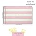 Kate Spade New York Small Photo Album 4x6, Picture Book Holds 80 Photos, Pink Stripe