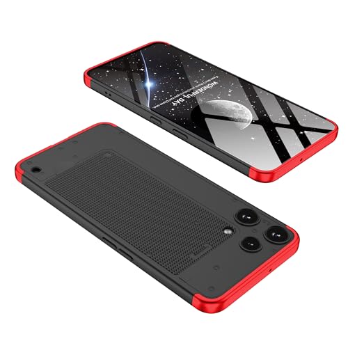 Image of Kapa Double Dip Full 360 Protection Back Case Cover for Nothing Phone 3A LITE (Red,Black)