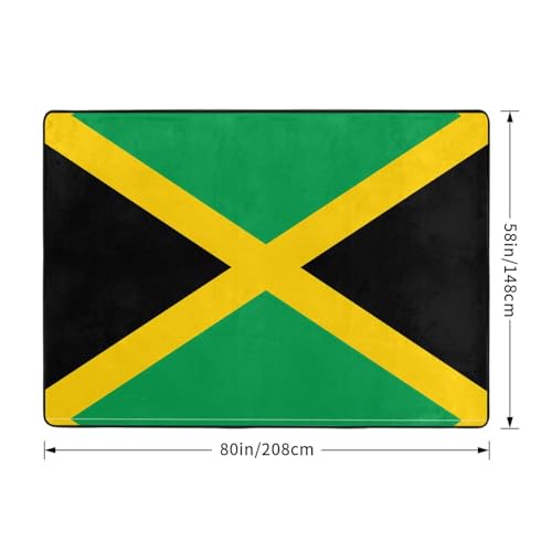 Tapis drapeau de la Jamaïque pour un intérieur chaleureux unique - 4