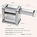 Maxceysen Electric Pasta Maker Stainless Steel Noodle Machine with Roller & Cutter Adjustable 7 Thickness & 2 Width for Spaghetti, Fettuccini, Lasagna, Pie Crust, Dumpling, Wonton