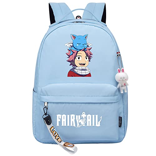 jiminhope FAIRY TAIL Sac À Dos Anime Pochita Imprimer Petit Pendentif Zipper Voyage Sac À Dos Mignon Dessin Animé Étudiant Sac pour Garçons Filles