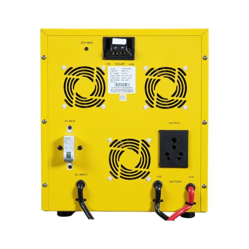 Image of UTL Gamma Plus 3400 MPPT Solar Inverter, 3 kVA Pure Sinewave, LCD Display, 24V Battery Compatible, Home Office Power Backup System with 3 Years Warranty