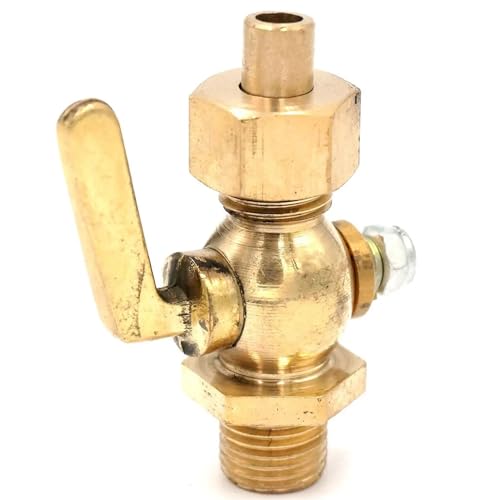 Válvula de cierre de latón de 1/4" macho a hembra para control de agua y gas 3