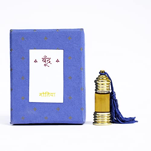 Image of Boond Fragrances Motiya Jasmine Attar | Magical Fragrance of Jasmine That Blooms On Indian Summer Nights | GI Tagged | Unisex Organic Perfume-6ml