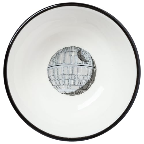 Image of Silver Buffalo Star Wars The Dark Side Featuring Darth Vader, Death Star, AT-AT, and Stormtroopers Ceramic Sushi Set with Dipping Sauce Dish and Matching Chopsticks