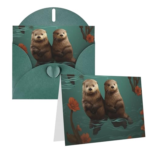 GDSHJKLW Otters In Love 󔒂̃O[eBOJ[h t 4C` x 6C` TL[J[h m[gJ[h @J[h _[NO[ NX}X zf[ a  LO