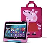 Amazon Fire HD 8 Kids Pro tablet (newest gen), ages 6–12 | 8" HD screen, parental controls, 13-hr battery, 32 GB+ Peppa Pig Carrying Case for Amazon Kids Tablets