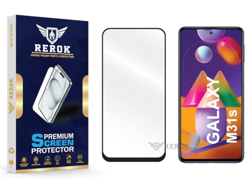 Image of Gorilla Tempered Glass Screen Protector Compatible with Samsung Galaxy M31s [Pack of 1] | Edge-to-Edge, Bubble-Free, Case Friendly, Easy Installation Kit