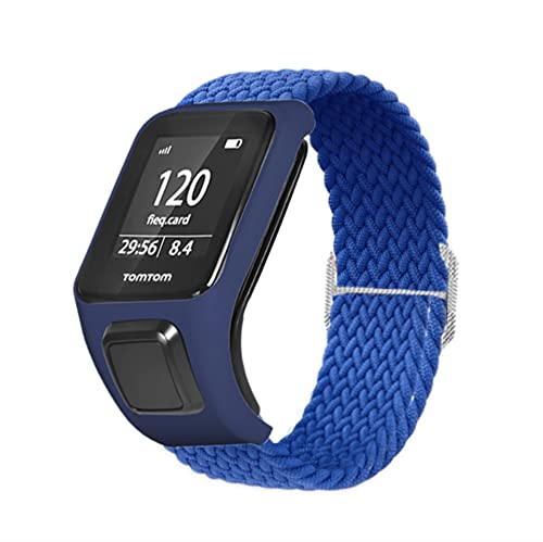 Feysentoe Bracelet pour TomTom Runner 2/3 Cardio + Music pour TomTom Spark Bande de Remplacement de Montre.(bleu foncé)