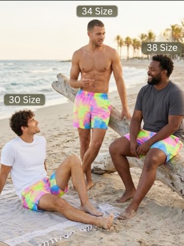 Image of Leriya Fashion Men's Rayon Printed Shorts | Elastic Waist Printed Summer Outfit | Relaxed Fit Casual Short's with Pockets | Lightweight Beach & Lounge Wear | Gym Boxer Shorts for Men