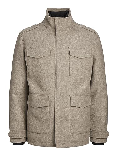 JACK & JONES Men's Jprblaparker Wool Field JKT Sn Jacket, greige, XXL