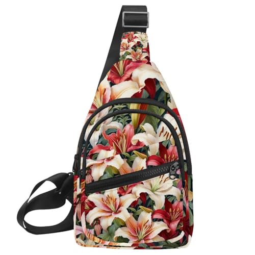 Mochila cruzada multicolor ajustable Spring Lily para deporte y viaje