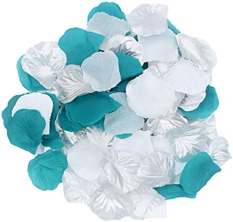 900 Pcs Silk Rose Petals - Red, White & Royal Blue For Wedding & 4th Of July Decor