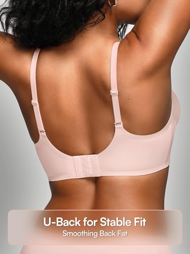 Image of Wireless Jelly Bras for Women No Underwire - S-2XL Seamless Padded T-Shirt Bralette with Support, Comfortable Everyday Bra