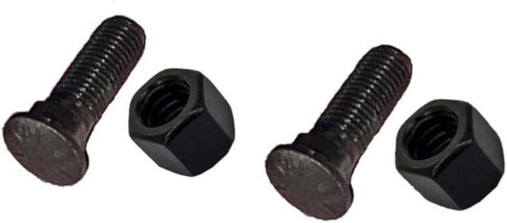 Replacement part fits 2 Plow Bolt & Nut For Blades Cutting Edge 5/8-11X2 1/4 Grade 8 Dome Head CHStet03353