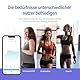 Fitdays Smartes Körpermaßband mit Bluetooth & LED-Bildschirm | Körperfett-BMI-Messung + App-Tracking für Fitness/Abnehmen | Automatisch Einziehbar & Tragbar (Lila)