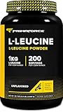 Primaforce L-Leucine Pure Powder 1 KG (2.2lbs) - Non-GMO, Gluten Free, 200 Servings