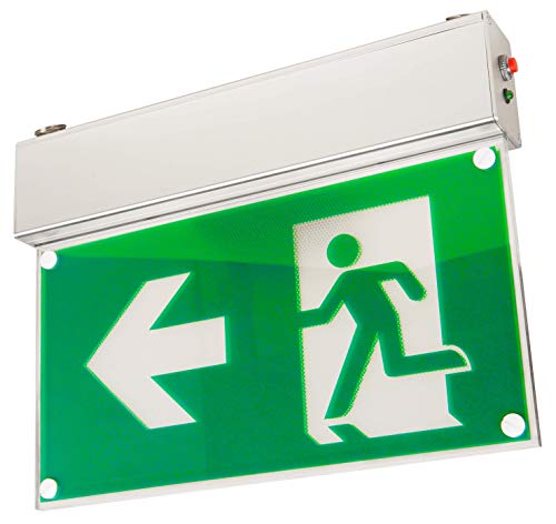 Preisvergleich Produktbild McShine - LED Fluchtwegleuchte / FL-460 / IP20 / Exit Schild 230V / Notausgangsschild zur Deckenmontage mit Kette