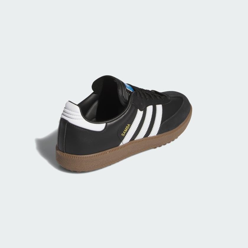 adidas Samba Golf Shoes Black/White/Gum - Image 6