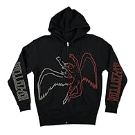 Official Led Zeppelin Merchandise Features the iconic Icarus-style fallen angel graphic across the front with band logos down each sleeve Full-zip hoodie with a standard fit and front pockets for casual comfort Made from a soft and durable blend of 8...