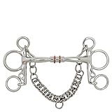 bocado pelham caballo  BR Baby-Pelham Soft Contact - Brida para bebés (16 mm, 102 mm, talla 11,5)