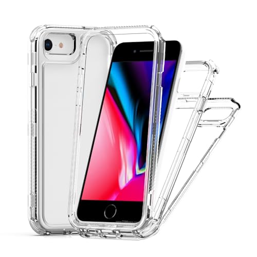 For iPhone 6/7/8 Crystal Clear Case,Shockproof Protective Phone Case,Anti-Scratch Protective Transparent Slim Cover for iPhone 6