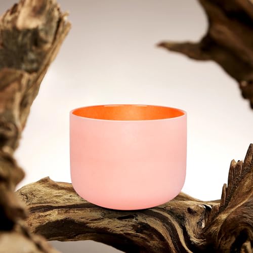 Leize YUE-QI-93 Chakra Tuned 432Hz Set Of 7 Color Quartz Crystal Singing Bowls 6-12 Inch thumb #8
