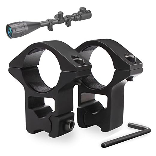 Modkin 11mm Dovetail Scope Mounts for 1'' Scope Tube High Profile for Airguns or Premium .22 Rifles (Set of 2)