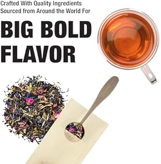 Tiesta Tea - Victorian Earl Grey, Loose Leaf, Floral Earl Grey Black Tea, Premium Blend, High Caffeinated Black, Make Hot or Iced Brews Up to 25 Cups, 1.8 Ounce Resealable Pouch