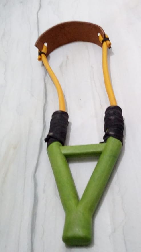 FTE Gulail / Strong Sling Shot With Tube Rubber For Full Stretch And Perfect Aim. Fiber Handle For Strong Grip With Leather Holder (Size 30 X 7 Cm)- Multi Color (B0CQ1TVL79) Amazon Price History, Amazon Price Tracker