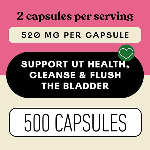Image of D Mannose 520mg Capsules - Organic D Mannose Supplement for UT Support, Urinary Tract Bladder Health Pills, Plant Based Formula, Vegan Non GMO, No Fillers, 500 Capsule Count Made USA Certified Kosher