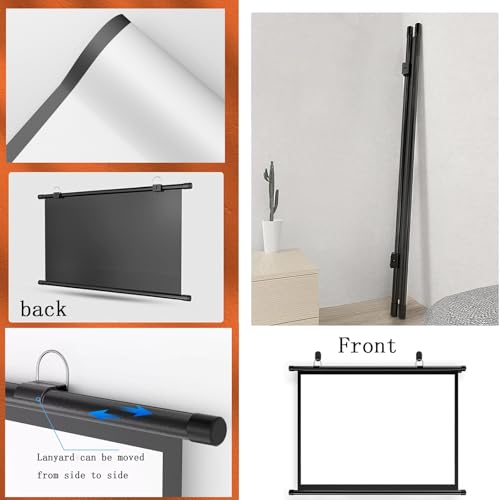 Pantalla Manual Portátil 72 Pulgadas 4:3 para Proyector miniatura 4