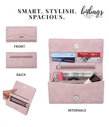 Image of b4bags Ladies Purse for Women, Blush Pink