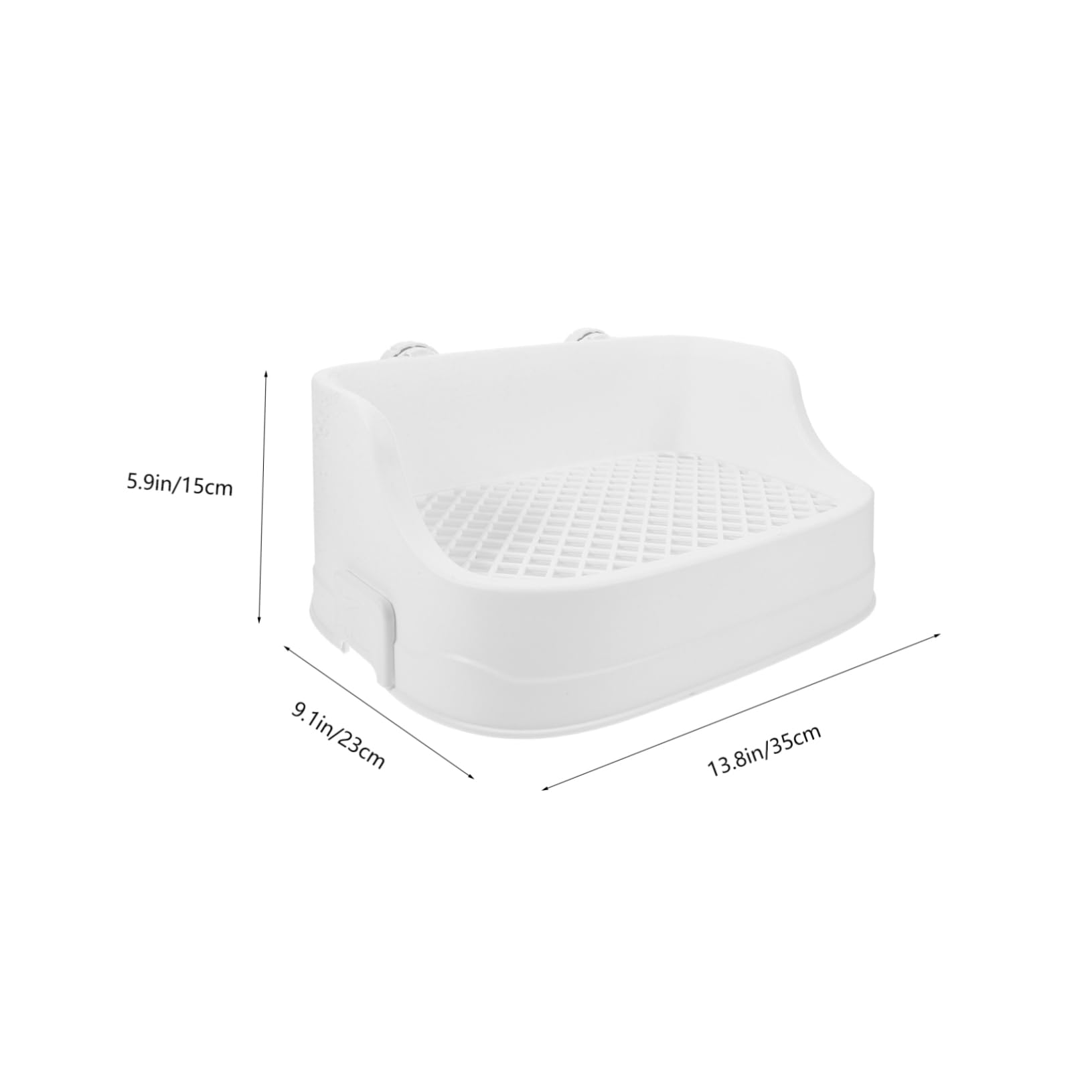 Boîte Litière Lapin Antigoutte pour Petits Animaux Bac à Litière Réutilisable pour Cage Intérieure Toilettes Lapin Nettoyage Facile Maison Toilette Propre