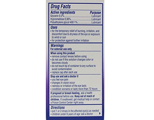 Visine Tired Eye Dry Eye Relief Lubricant Eye Drops, 0.5 Oz (Value Pack Of 3) #TOP1