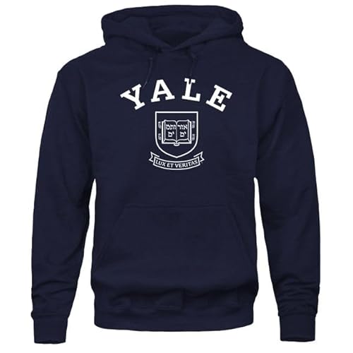 Ivysport Hooded Sweatshirt, Unisex, Cotton/Poly Blend, Heritage Logo - Michigan Wolverines - Navy Medium
