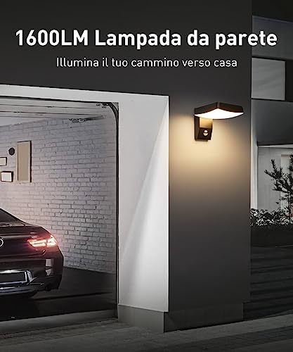 Bojim Applique da Esterno con Sensore di