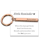 Christmas Divorce Breakup Gifts for Women Men, Remember Who The F You Are, Inspirational Gifts Rose Gold Keychain, Motivational Keychain for Sobriety Positivity Valentines Day Get Well Farewell Gift