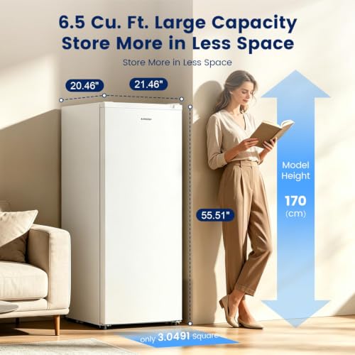 BANGSON 6.5 Cu.ft Apartment Freezer