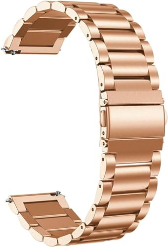 Generisch 20 mm Armbänder Kompatibel mit Pebble Time Round Large Armband Edelstahl Ersatzarmband Metall Uhrenarmband Business Bands für Pebble Time Round Large Smartwatch