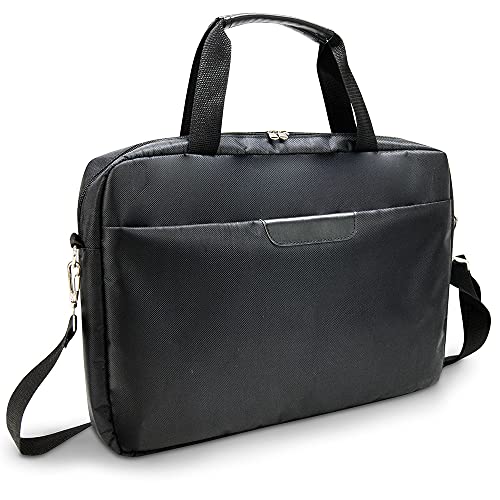 Waytex 71016 Sacoche Ordinateur 17 pouces Porte Document Imperméable Multipoches 17,3'' Noir Cover